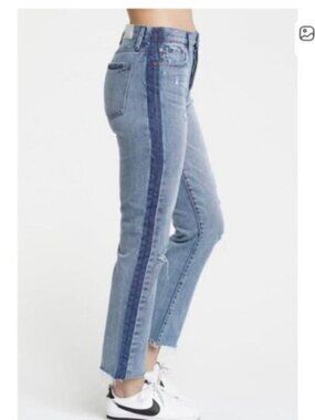 Pistola High Rise Straight Leg Distressed Charlie Jeans City Limits Size 28